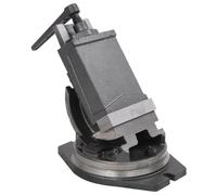 vidaXL Tornillo de Banco Basculante de 2 Ejes Trabajo Deslizamiento Cruzado Transversal Base Giratoria para Máquinas Mordaza de Sujeción 160 mm