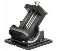 vidaXL Tornillo de banco inclinable manual 110 mm Soporte para taladro