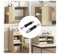vidaXL Tornillo de Cerradura de Cajón 2 uds. Plata y Negro M6 x 40 mm