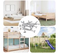 vidaXL Tornillos de Madera 1900 uds. Plateado Acero