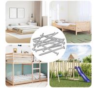 vidaXL Tornillos de Muebles 1000 uds. Plateado Acero
