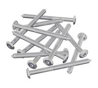 vidaXL Tornillos de Muebles 12 uds. Plateado M6 x 85 mm Acero