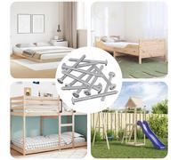 vidaXL Tornillos de Muebles 1200 uds. Plateado Acero