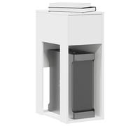 vidaXL Soporte de torre para ordenador – Madera de ingeniería, 30 x 44 x 74 cm, blanco