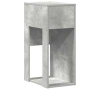 vidaXL Torre de ordenador con cajón gris cemento 30x44x74 cm