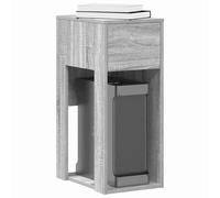 vidaXL Torre de ordenador con cajón gris sonoma 30x44x74 cm