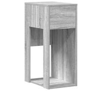 vidaXL Torre de ordenador con cajón gris sonoma 30x44x74 cm