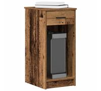 vidaXL Torre de ordenador con cajón madera vieja 35x45x77 cm