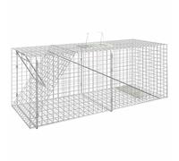 vidaXL Trampa para animales 64,5x25x26,5 cm Hierro galvanizado