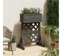 vidaXL Trellis de jardín vertical Gris 48 x 30 x 70,5 cm
