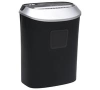 vidaXL Trituradora de papel corte cruzado 10 hojas negro