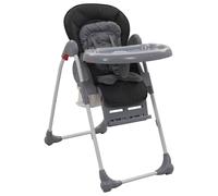 vidaXL Trona de bebé gris