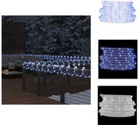vidaXL Tubo de luces LED de 480 LEDs, luz blanca fría, 20 metros, PVC - Iluminación navideña