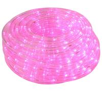 vidaXL Tubo de luces navideñas LED, 1200 LEDs, color rosa, 50 metros