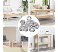 vidaXL Tuerca hexagonal, 23377 unidades, color plateado, metal
