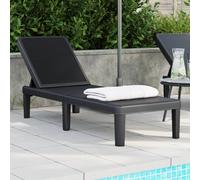 vidaXL Tumbona ajustable en 4 alturas polipropileno 155,5x57x28 cm