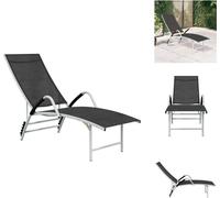 vidaXL: Tumbona de jardín con tejido Textilene y estructura de aluminio, color - Tumbonas
