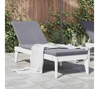 vidaXL Tumbona de PP blanco 186x60x29 cm