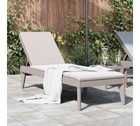 vidaXL Tumbona de PP capuchino 186x60x29 cm