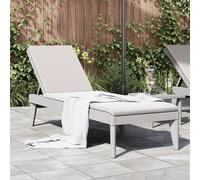 vidaXL Tumbona de PP gris 186x60x29 cm