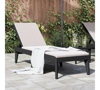 vidaXL Tumbona de PP gris antracita 186x60x29 cm