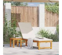 vidaXL: Tumbona de madera maciza de acacia, color marrón