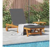 vidaXL Tumbona Marrón 199 x 63 x 85 cm Madera de Acacia Sólida