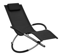vidaXL Tumbona para niños de acero negro