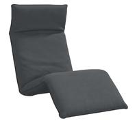 vidaXL Tumbona plegable Cama reclinable tela Oxford antracita, estructura metal, 5 posiciones