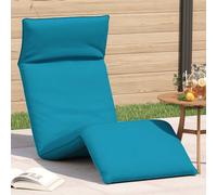 vidaXL Tumbona plegable azul claro de 175x54x8,5 cm, de tela Oxford