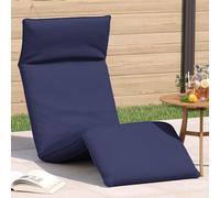 vidaXL Tumbona plegable azul marino de 175x54x8,5 cm, de tela Oxford