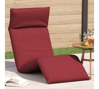 vidaXL Tumbona plegable color rojo vino, 175 x 54 x 8,5 cm, tejido Oxford