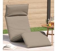 vidaXL Tumbona plegable color topo, 175 x 54 x 8,5 cm, tejido Oxford