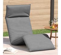vidaXL Tumbona plegable gris 175x54x8,5 cm tejido oxford