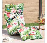 vidaXL Tumbona plegable multicolor de 175x54x8,5 cm, de tela Oxford