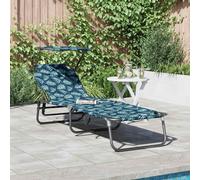 vidaXL Tumbona plegable oxford Multicolor