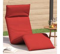 vidaXL Tumbona plegable roja de 175x54x8,5 cm, de tela Oxford
