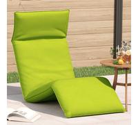 vidaXL Tumbona plegable verde brillante de 175x54x8,5 cm, de tela Oxford