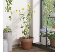vidaXL Tutores para plantas 20 unidades acero verde oscuro 40 cm