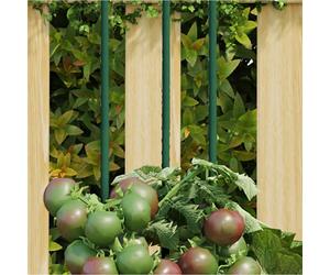 vidaXL Tutores para plantas de jardín 30 unidades acero verde 115 cm