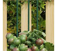 vidaXL Tutores para plantas de jardín (30 unidades) acero verde Dimensiones 60 cm, 90 cm, 115 cm y mas