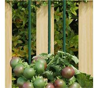 vidaXL Tutores para plantas de jardín 30 unidades acero verde 90 cm