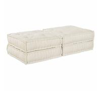 vidaXL Unidad de Sofá Modular 2 pcs Crema 140 x 70 x 36 cm Tela