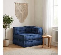 vidaXL Unidad de sofá modular Añil 70 x 70 x 56 cm Tela, asiento flexible y transpirable
