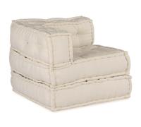 vidaXL Unidad de Sofá Modular Tela Crema 210 x 70 x 56 cm