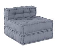 vidaXL Sofá modular Unidad 70 x 70 x 56 cm Tela transpirable Asiento flexible Gris