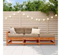 vidaXL Unidades de sofá seccional Marrón Cera 190 x 62 x 70,5 cm