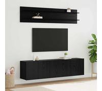 vidaXL: 6 unidades de soportes para televisores, color , aspecto de roble, material de madera