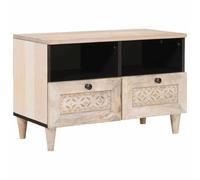 vidaXL Unidades de TV con cajón 70 x 33 x 46 cm Madera contrachapada, Mueble de TV Moderno, Almacenamiento Rectangular, Estante Elegante, Organizador de Sala, montado en la Pared