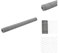 vidaXL Valla de alambre, acero galvanizado, 25 x 1,5 m, color plateado - Paneles de valla